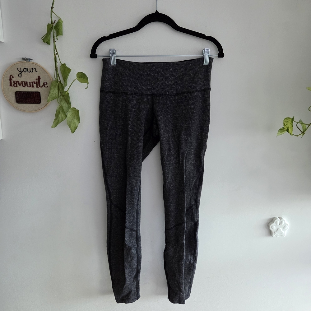 lululemon athletica Technical Fleece Dark Gray Running Tights